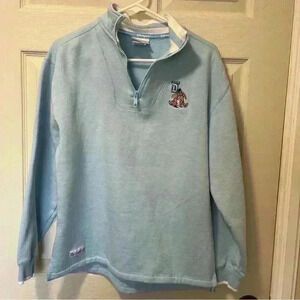Disneyland Resort Sweatershirt Women's Baby Blue Eeyore Embroidery Pullover Sz M